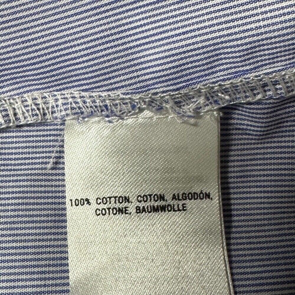 Maeve Womens XS Top Blue White Cotton Chambray Off Shoulder Preppy‎ Spring NWT - Picture 13 of 16
